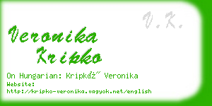 veronika kripko business card